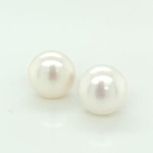 Sterling Silver 9mm Freshwater Pearl Stud Earrings