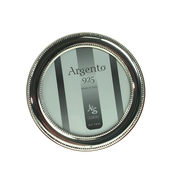 Sterling Silver Round Photo Frame