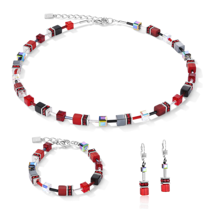 COEUR DE LION GeoCUBE® Bracelet red-hematite 4014300312