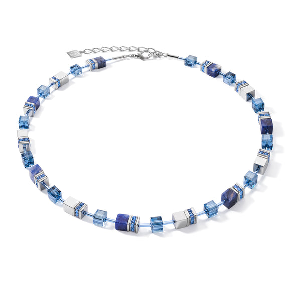 COEUR DE LION GeoCUBE® Necklace sodalite & haematite blue 4017100700