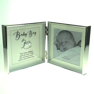 Silver Plated Baby Boy Photo Frame