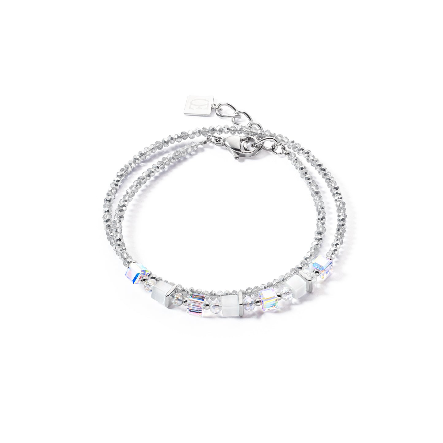 COEUR DE LION Joyful Colours Wrap bracelet silver white