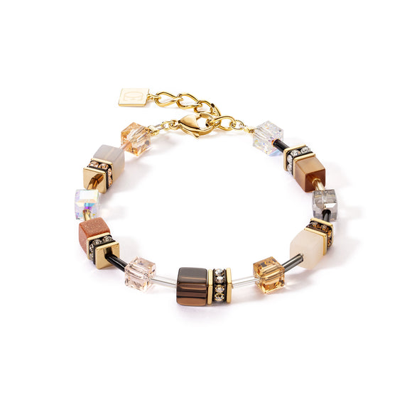 COEUR DE LION GeoCUBE® Iconic Precious bracelet brown
