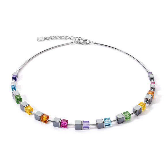 COEUR DE LION Cube Story Colour Couple necklace hematite rainbow