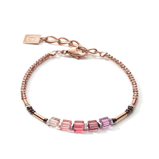 COEUR DE LION Bracelet GeoCUBE® shades of pink-lilac