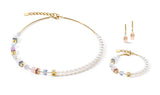 COEUR DE LION Cube Story Minimalistic necklace gold-turquoise 5086101522