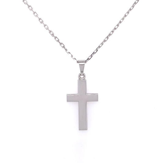 Sterling Silver Plain  Cross SP528