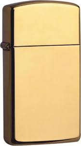 Zippo Slim High Polish Brass Windproof Lighter