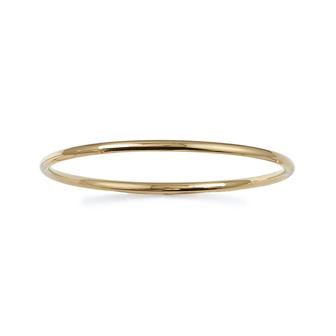 Amèlie 18ct Gold-Plated 3mm Round Bangle 805633