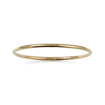 Amèlie 18ct Gold-Plated 3mm Round Bangle