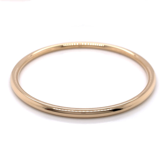 Amèlie 18ct Gold-Plated 4mm Round Bangle 805644