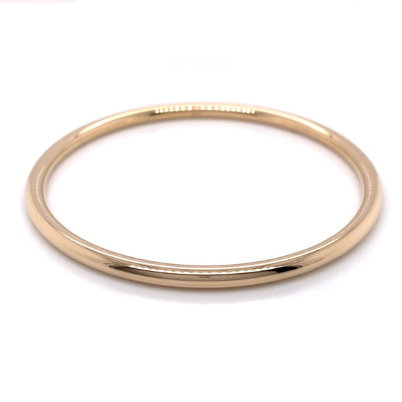 Amèlie 18ct Gold-Plated 4mm Round Bangle