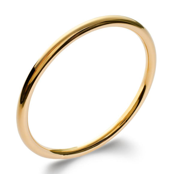 Amèlie 18ct Gold-Plated 5mm Round Bangle