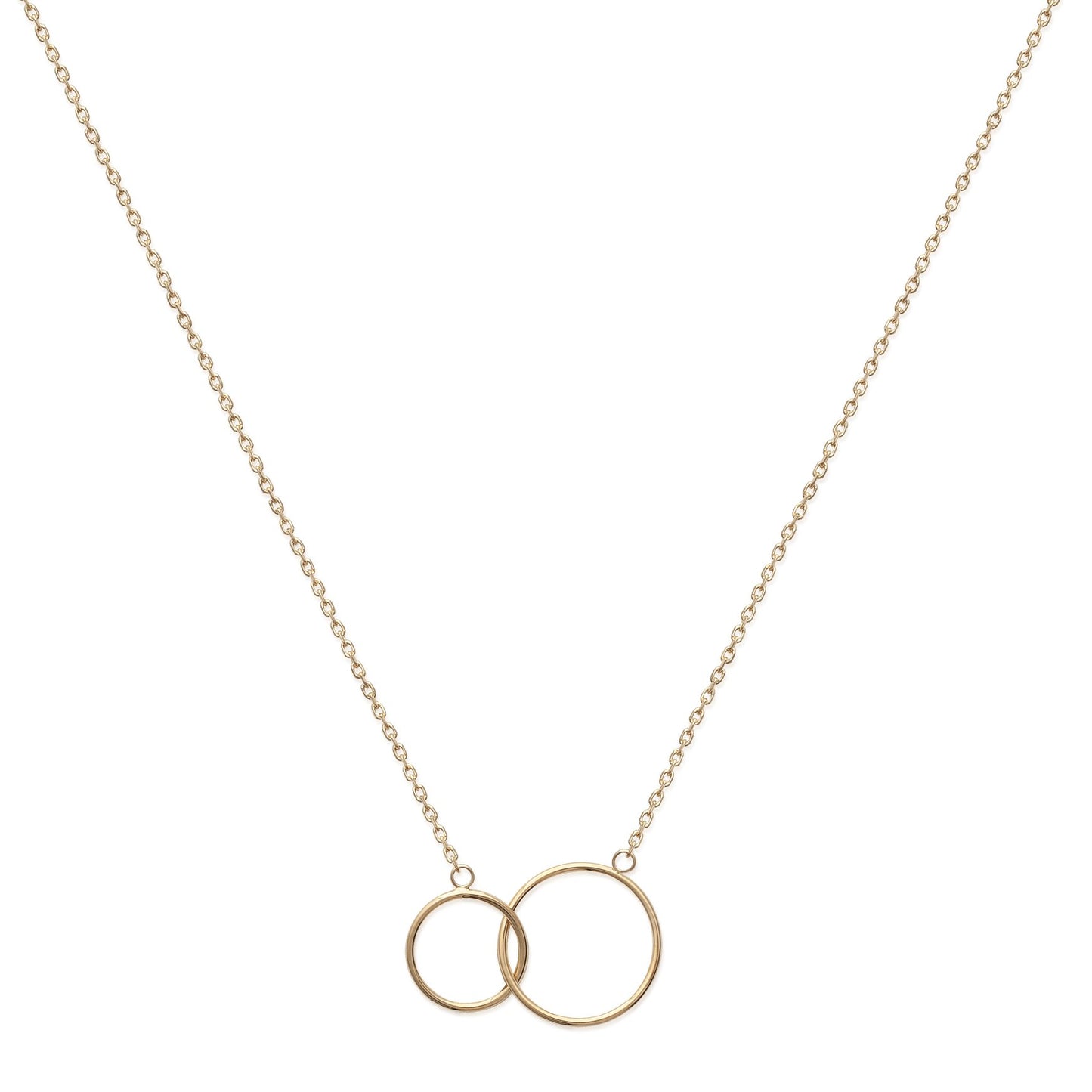 Amèlie 18ct Gold-Plated Entwined Circle Necklace 82125945