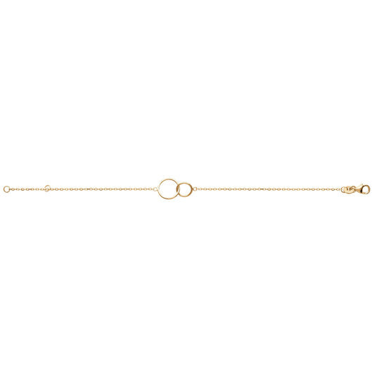 Amèlie 18ct Gold-Plated Entwined Circles Bracelet 82142518