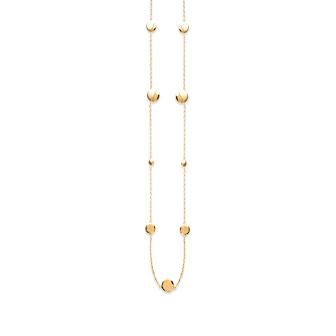 Amèlie 18ct Gold-Plated Long Disc Necklace 82166890