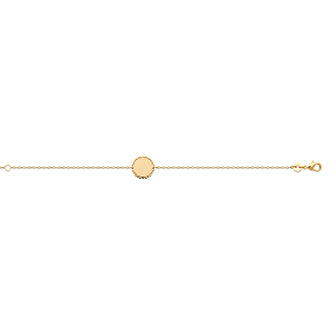Amèlie 18ct Gold-Plated Engravable Disc Bracelet