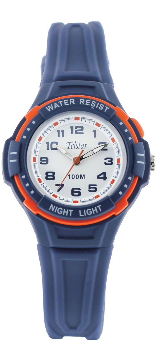 Telstar Boys Navy & Orange Watch B1020 RLW