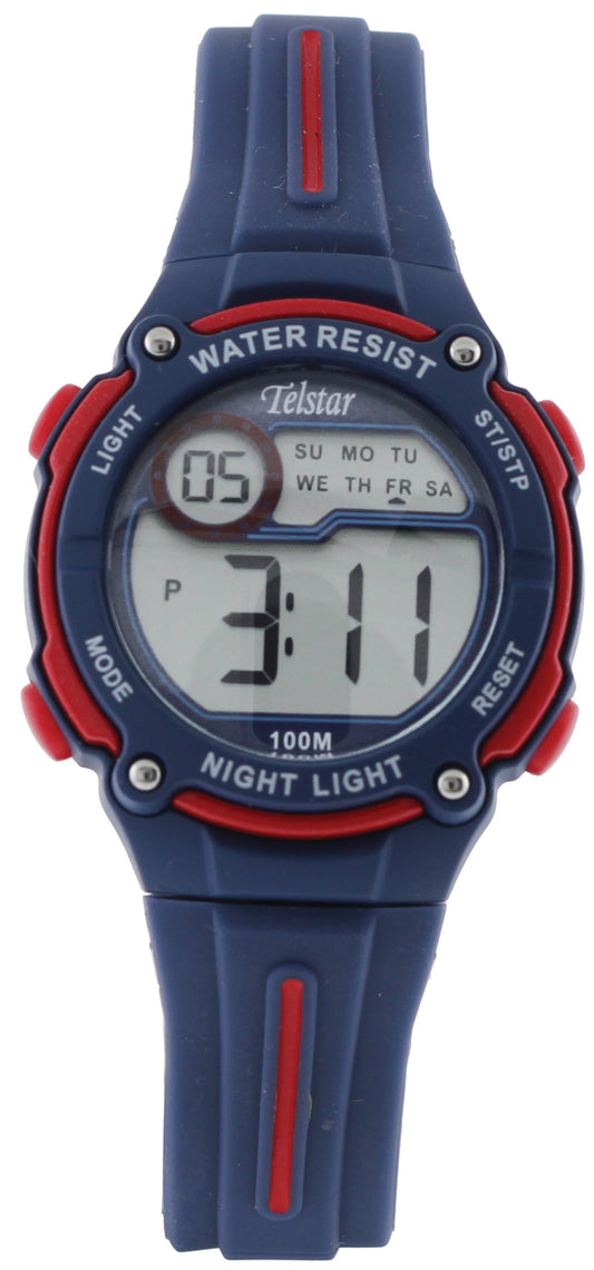 Telstar Boys Digital Blue Sports Watch