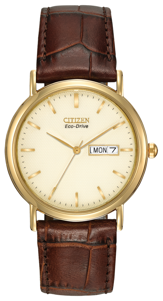 Citizen Men's Classic Day Date Eco-Drive Strap Watch BM8242-08P