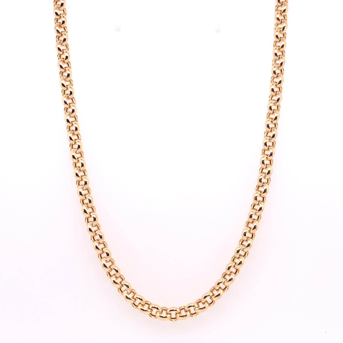 9ct Gold Hollow Round Belcher Chain