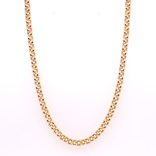 9ct Gold Hollow Round Belcher Chain