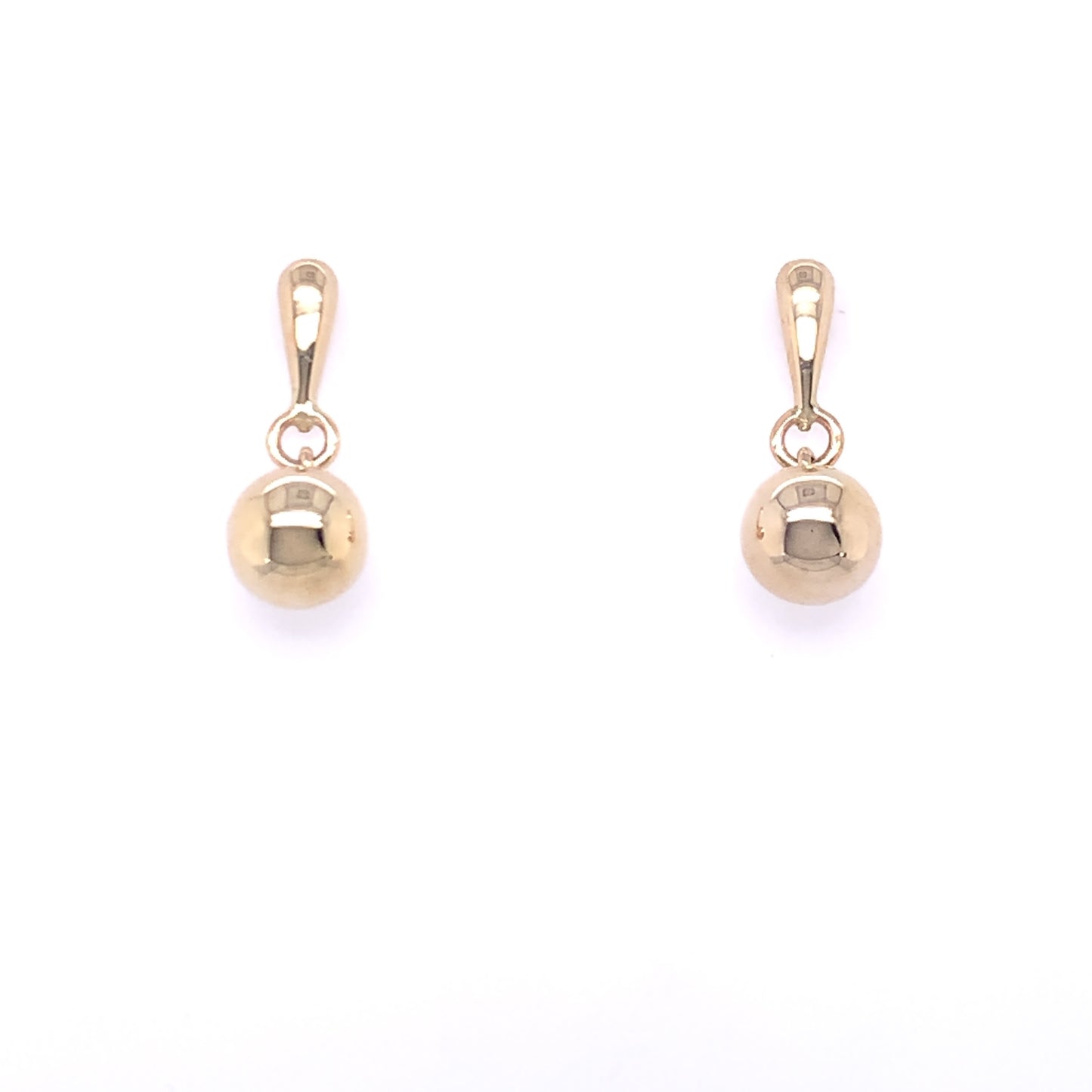 9ct Gold Ball Drop Earrings