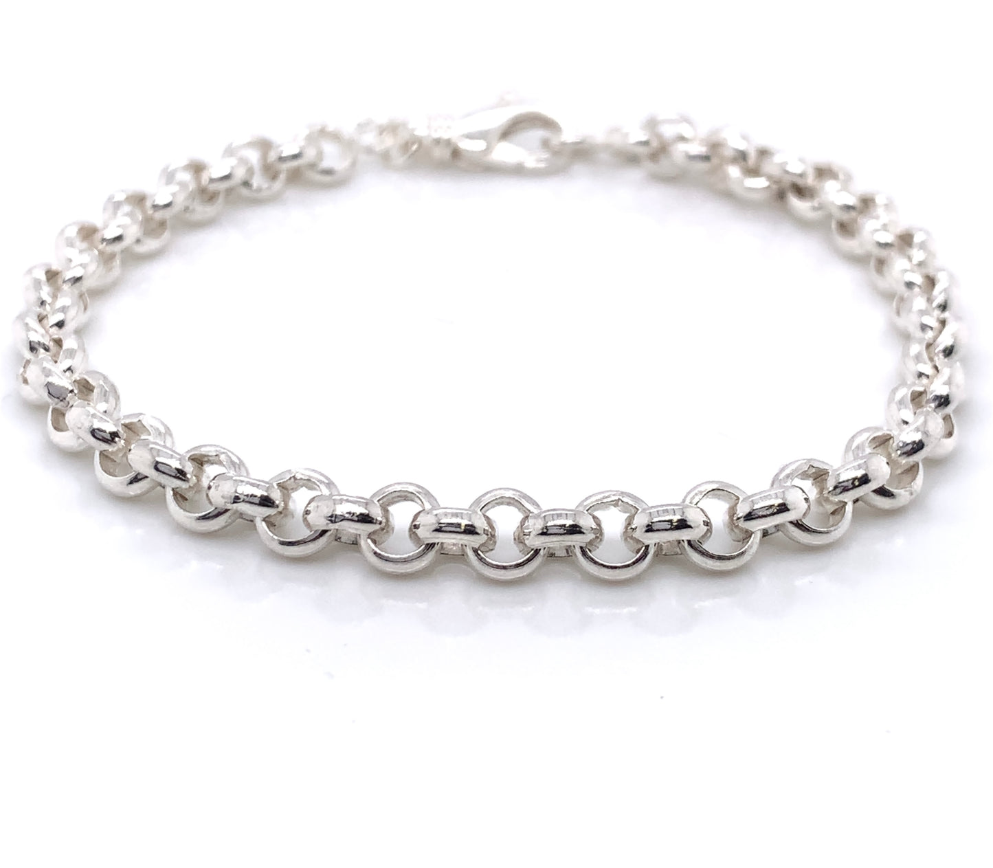 Sterling Silver Chunky Belcher Bracelet