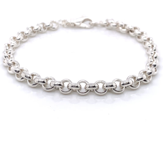 Sterling Silver Chunky Belcher Bracelet