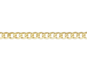 9ct Gold 22 inch Flat Metric Curb Chain