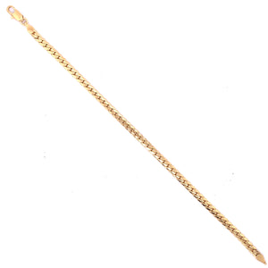 Amèlie 18ct Gold-Plated Classic Curb 20cm Bracelet