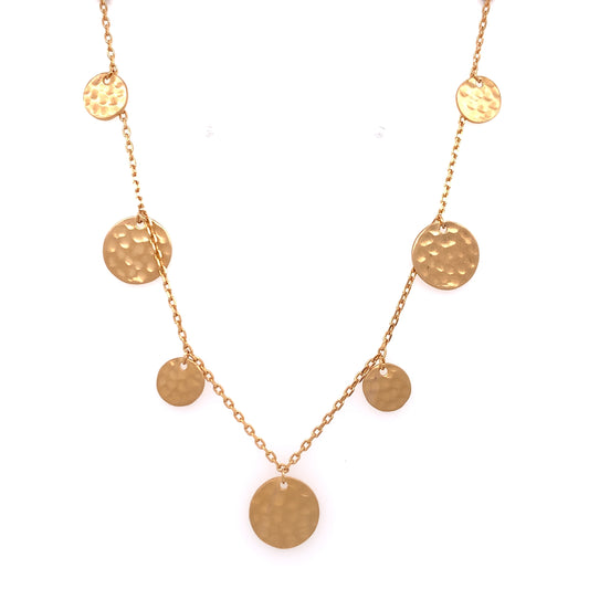 Amèlie 18ct Gold-Plated Disc Necklace 92164245