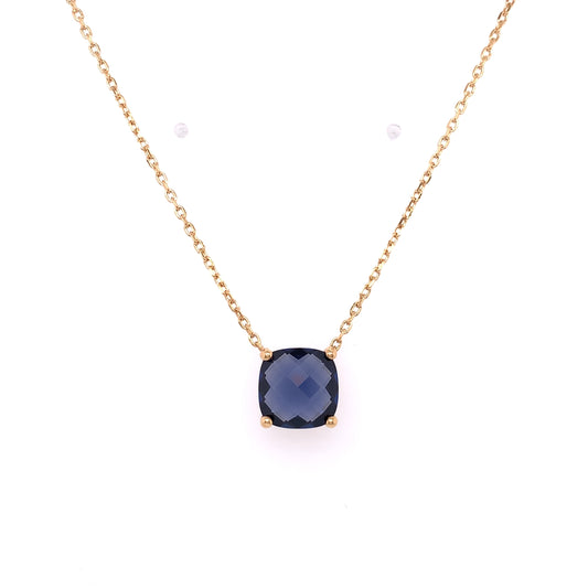 Amèlie 18ct Gold-Plated  Sapphire Necklace 97304145