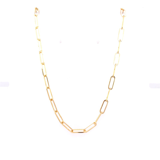 9ct Gold Paperlink Chain Necklet