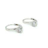 Sterling Silver 5mm CZ Solitaire Earrings