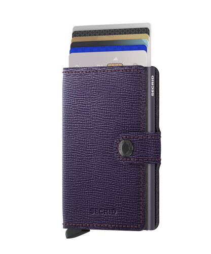 Secrid Miniwallet Crisple Purple Leather