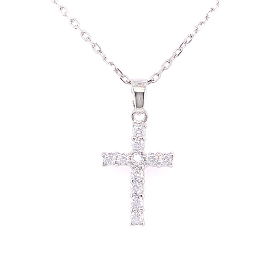 Sterling Silver CZ Cross SP5314