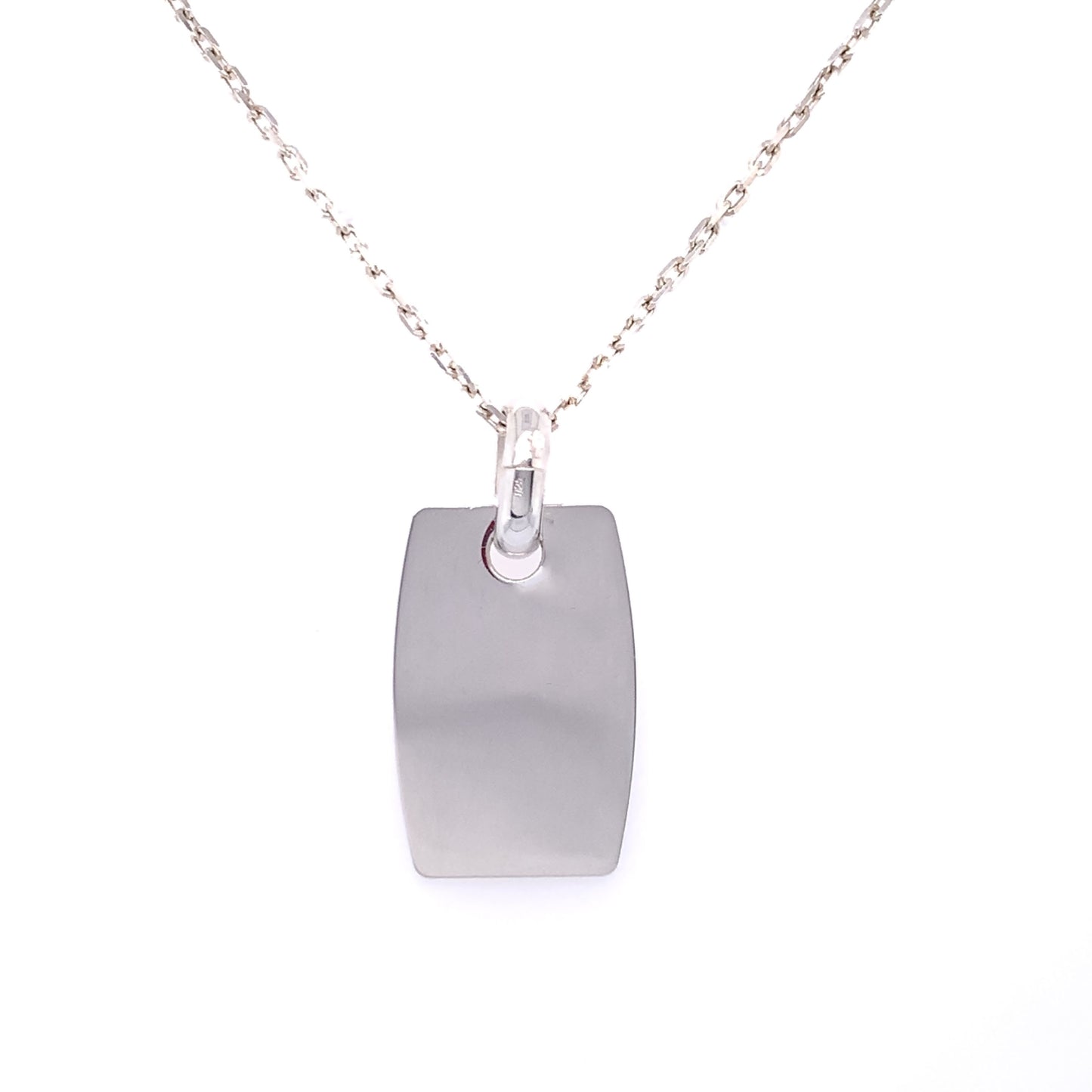 Sterling Silver Medium Engravable Dog-Tag