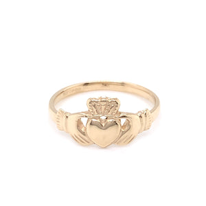 9ct Gold Ladies Claddagh Ring CR24