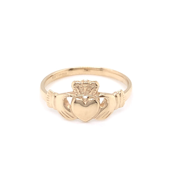 9ct Gold Ladies Claddagh Ring CR24