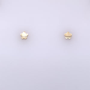 9ct Gold Cute Flower Stud Earrings