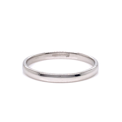 9ct White Gold 2mm Court Wedding Band GW351