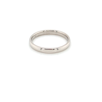 9ct White Gold 2.5mm Court Wedding Band LWR33