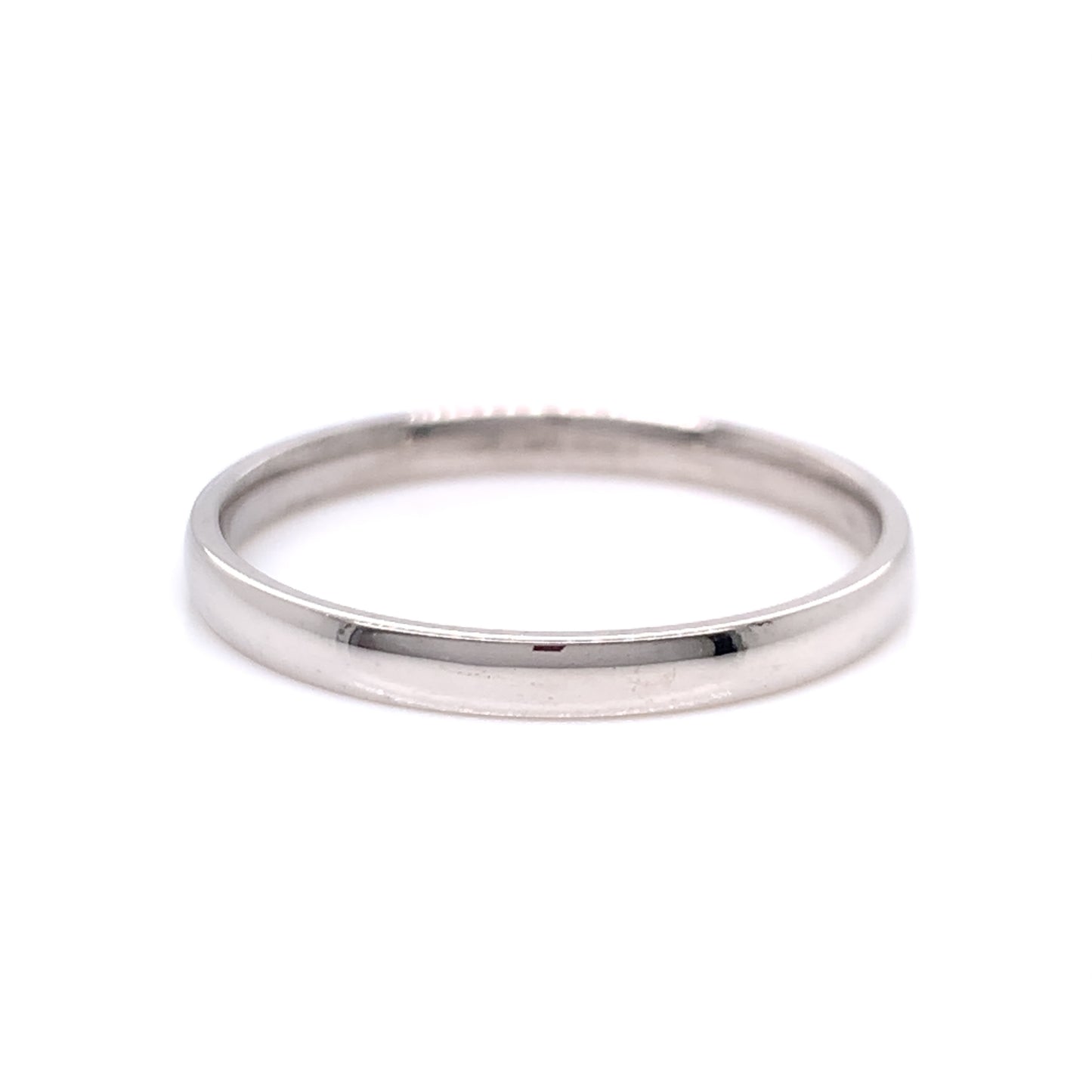 18ct White Gold 2mm Court Wedding Band EW141