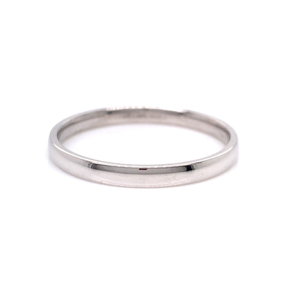 18ct White Gold 2mm Court Wedding Band EW141