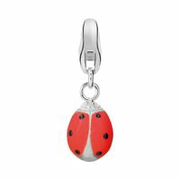 Dream Charms Silver Ladybird Charm