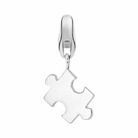 Dream Charms Silver Jigsaw Piece Charm