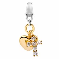 Dream Charms Gold-plated Silver Faith & Love Charm DC-750