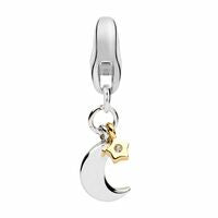 Dream Charms Gold-plated Silver Moon & Star Charm
