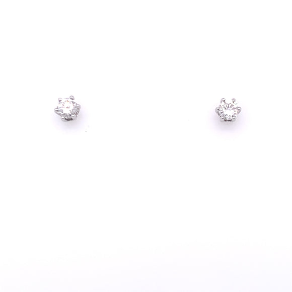 18ct White Gold Diamond 0.30ct Stud Earrings